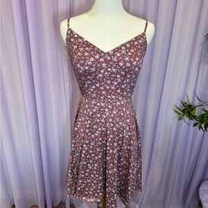 Nine Britton Purple Floral Mini Dress